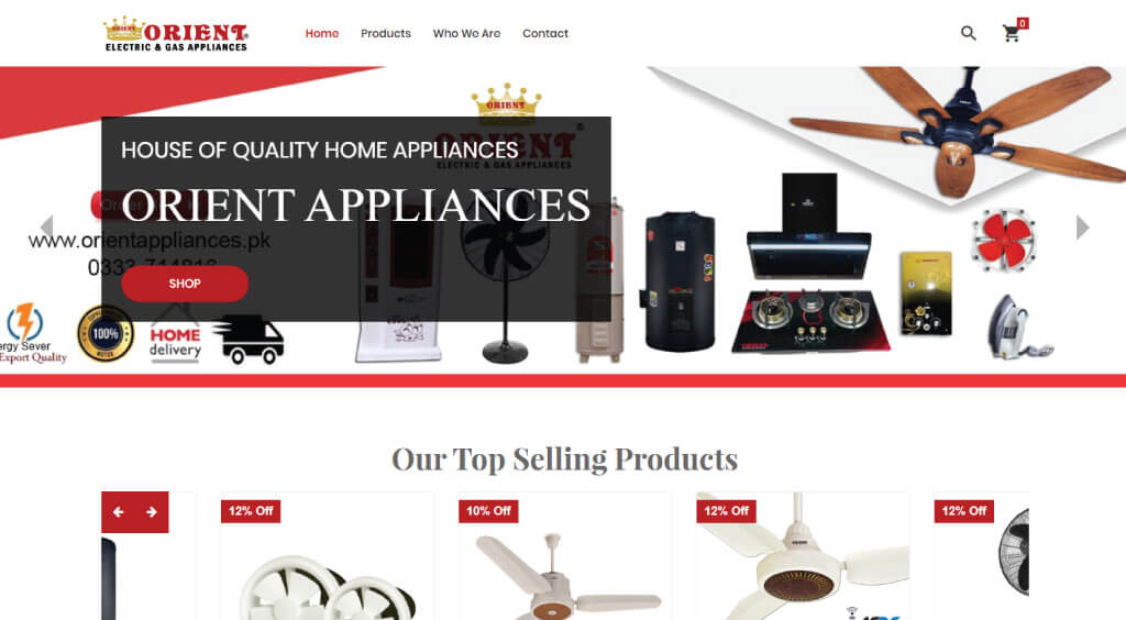 Orient appliances
